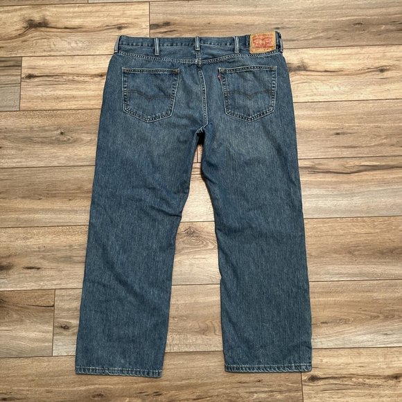 Men's Levis 559 Relaxed Straight Denim Jeans SZ 40x30 Blue Cotton Red Tab - Picture 7 of 11